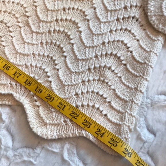 Ivory cotton loose knit sweater by Sarah Arizona - Picture 6 of 8